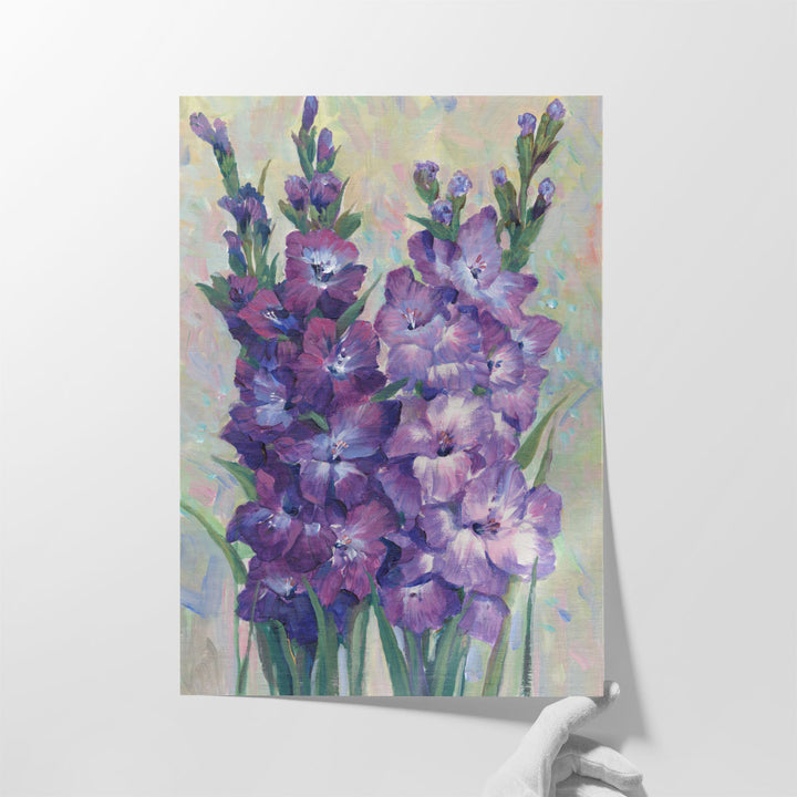 Gladiolas Blooming II - Canvas Print Wall Art