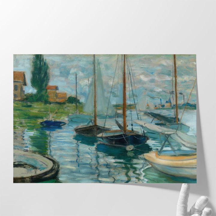 Sailboats on the Seine at Petit-Gennevilliers, 1874 - Canvas Print Wall Art