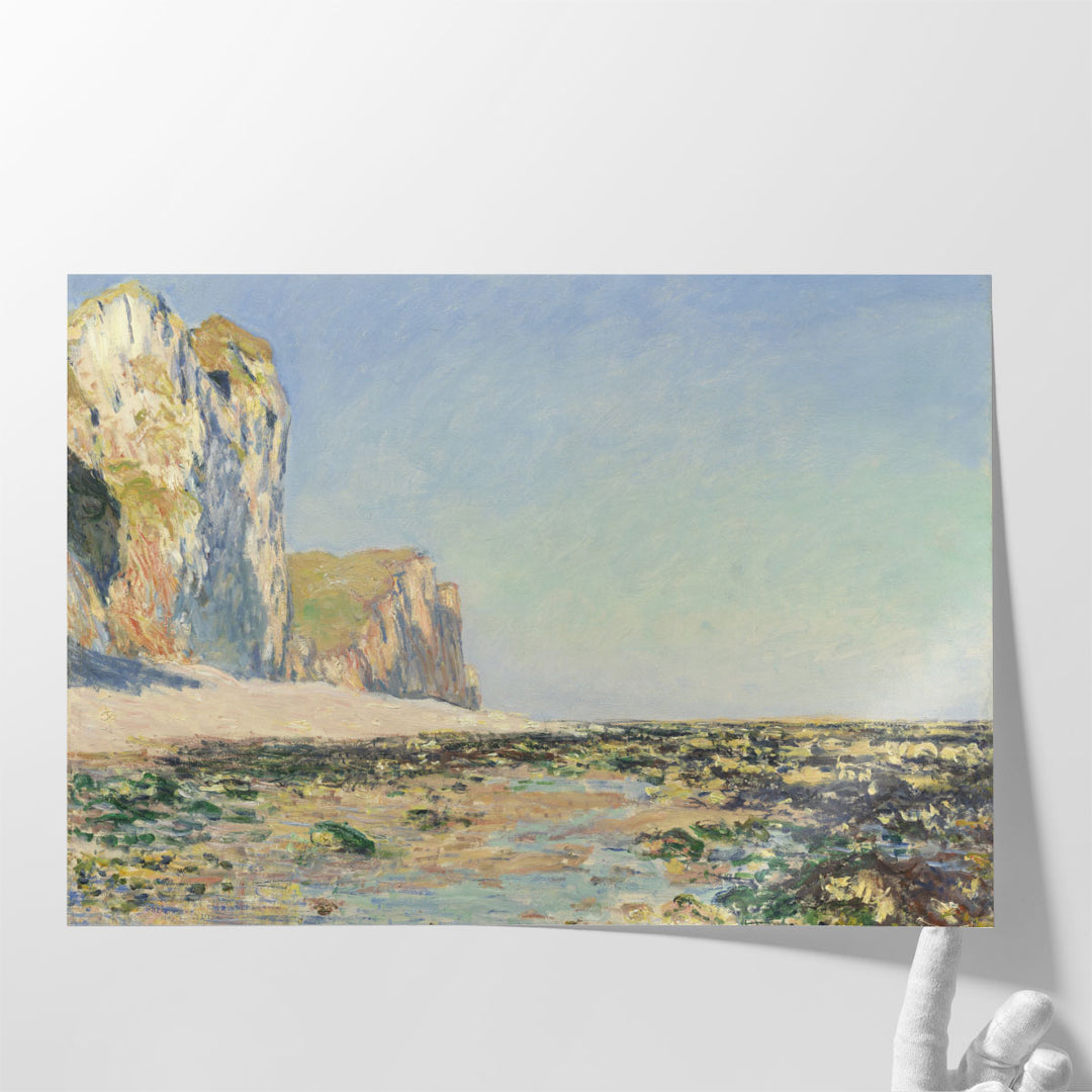 Seaside and cliffs of Pourville in the morning, 1882 - Canvas Print Wall Art