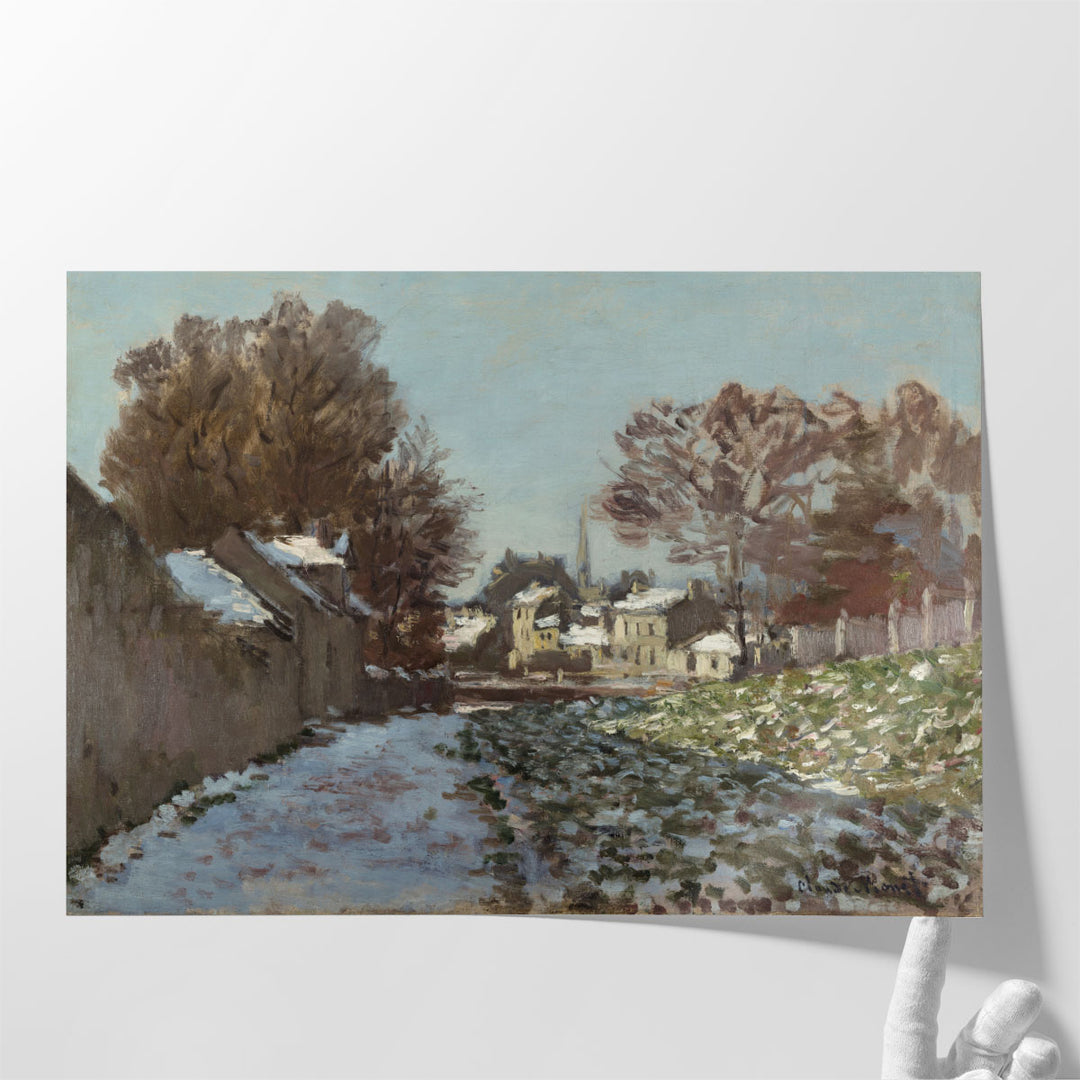 Snow Effect at Argenteuil, 1875 - Canvas Print Wall Art