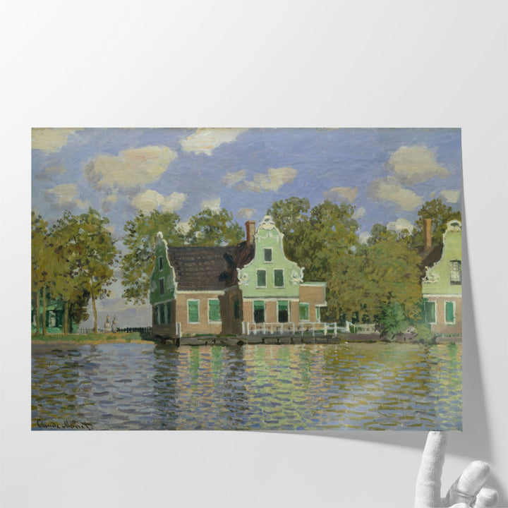 The House on the River Zaan in Zaandam, 1871 - Canvas Print Wall Art