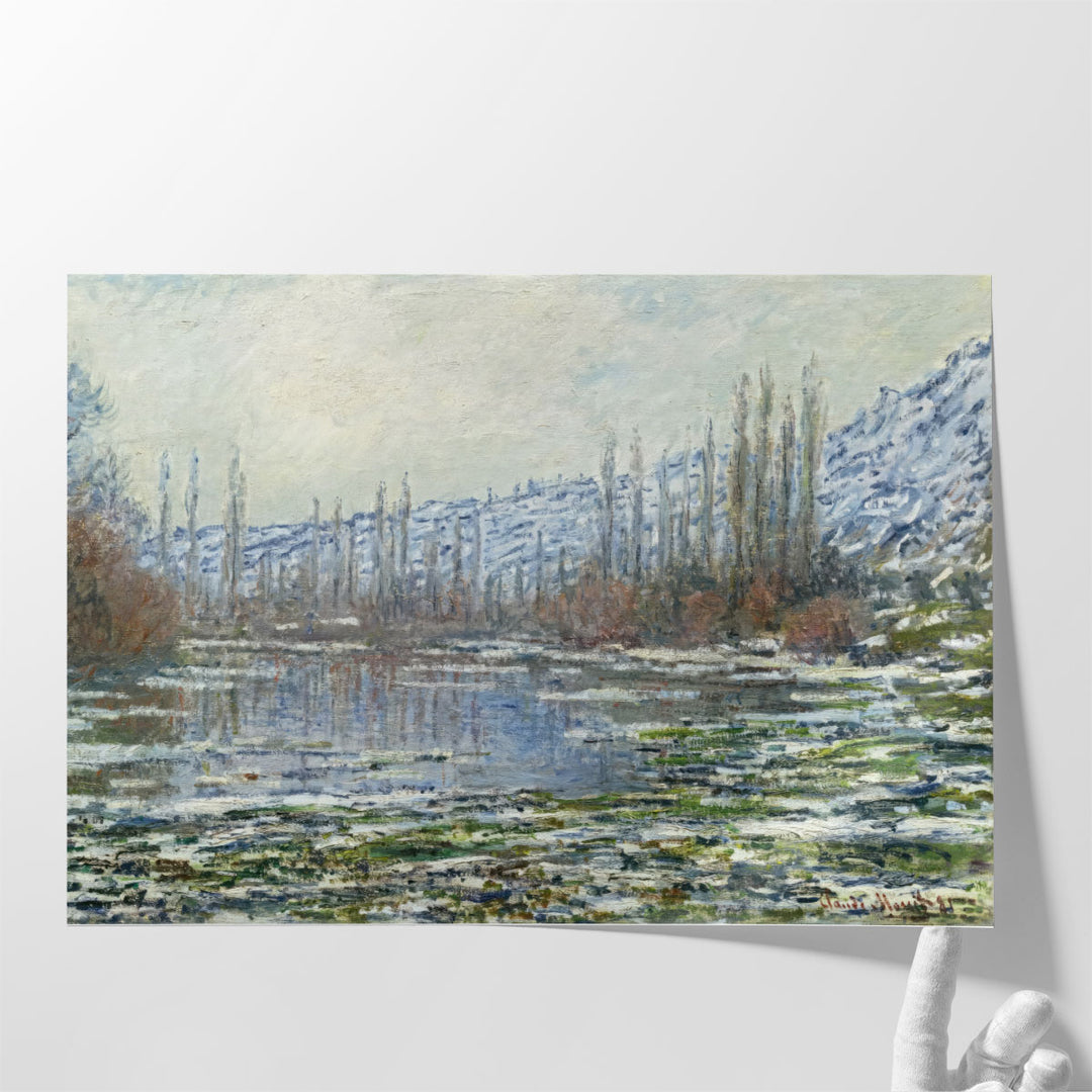 The Thaw at Vetheuil, 1880 - Canvas Print Wall Art