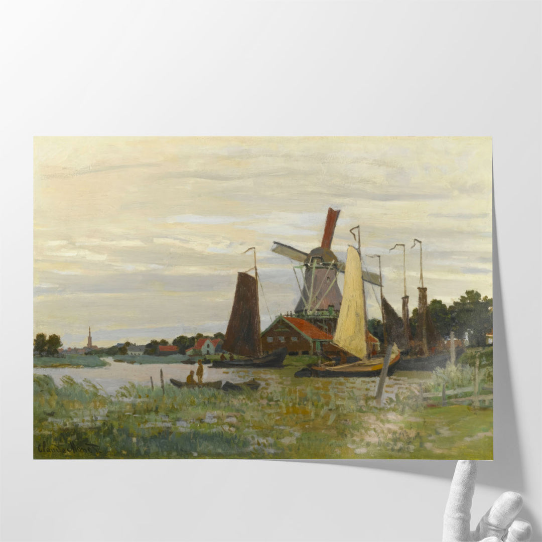 A Windmill in Zaandam, 1871 - Canvas Print Wall Art