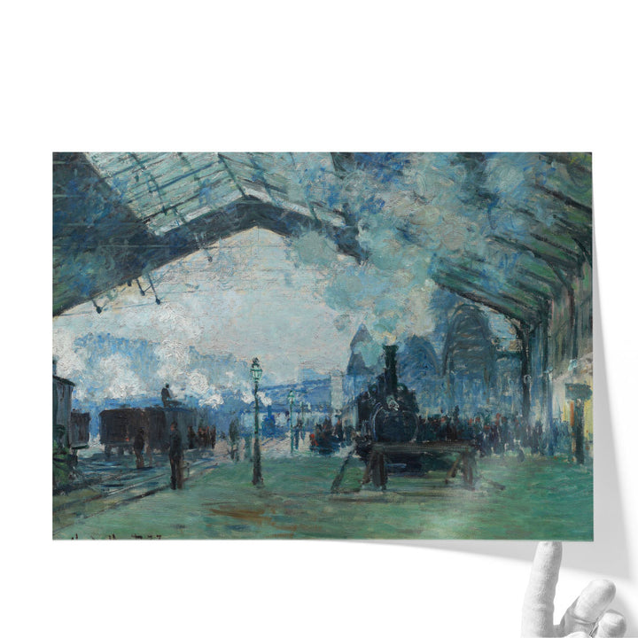 Arrival of the Normandy Train, Gare Saint-Lazare, 1887 - Canvas Print Wall Art