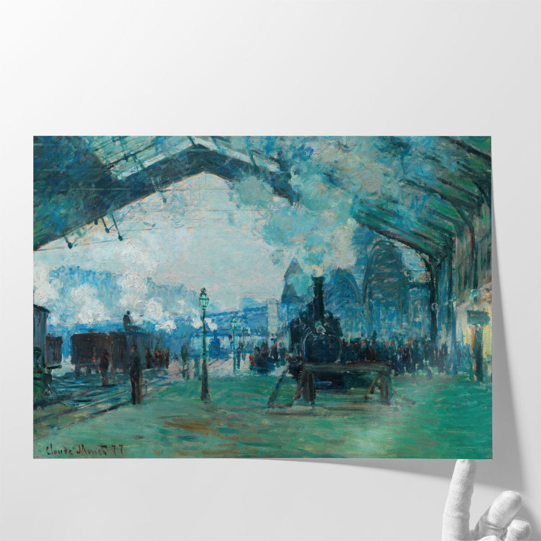 Arrival of the Normandy Train, Gare Saint-Lazare, 1887 - Canvas Print Wall Art