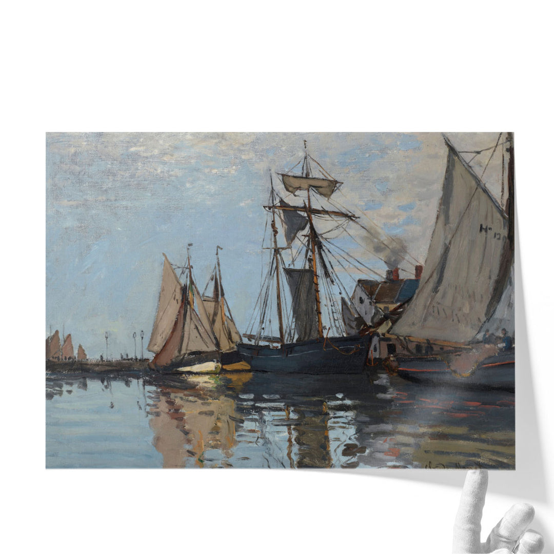 Boats in the port of Honfleur, 1866 - Canvas Print Wall Art