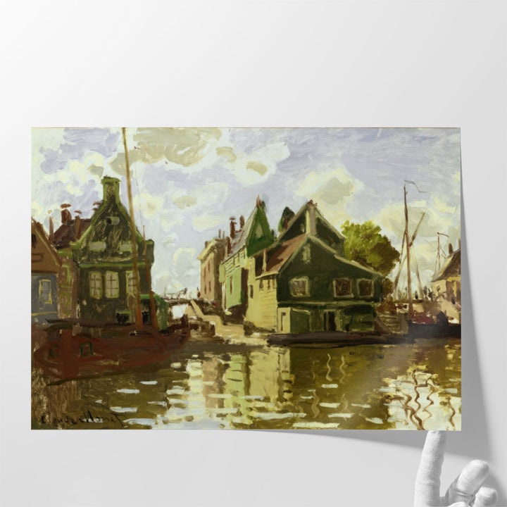 Canal in Zaandam, 1871 - Canvas Print Wall Art