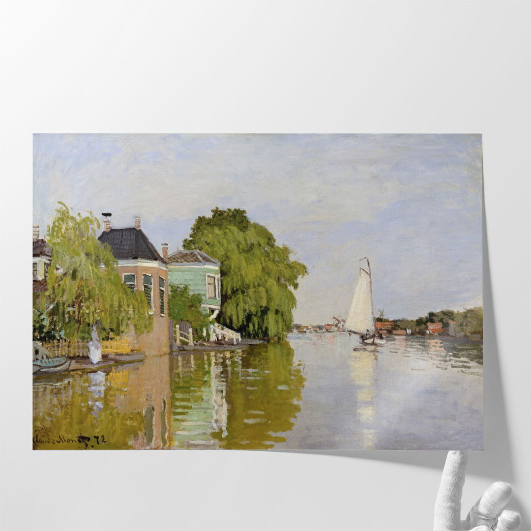 Houses on the Achterzaan, 1871 - Canvas Print Wall Art