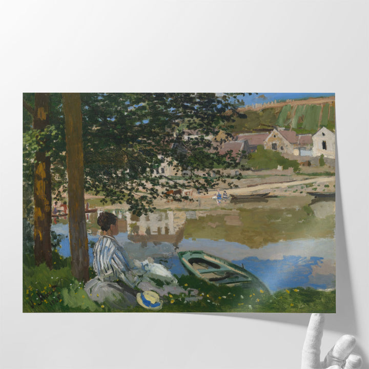 On the Bank of the Seine - Canvas Print Wall Art