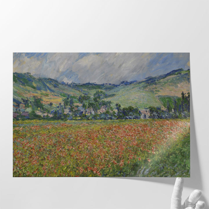 Poppy Field Around Giverny - Canvas Print Wall Art