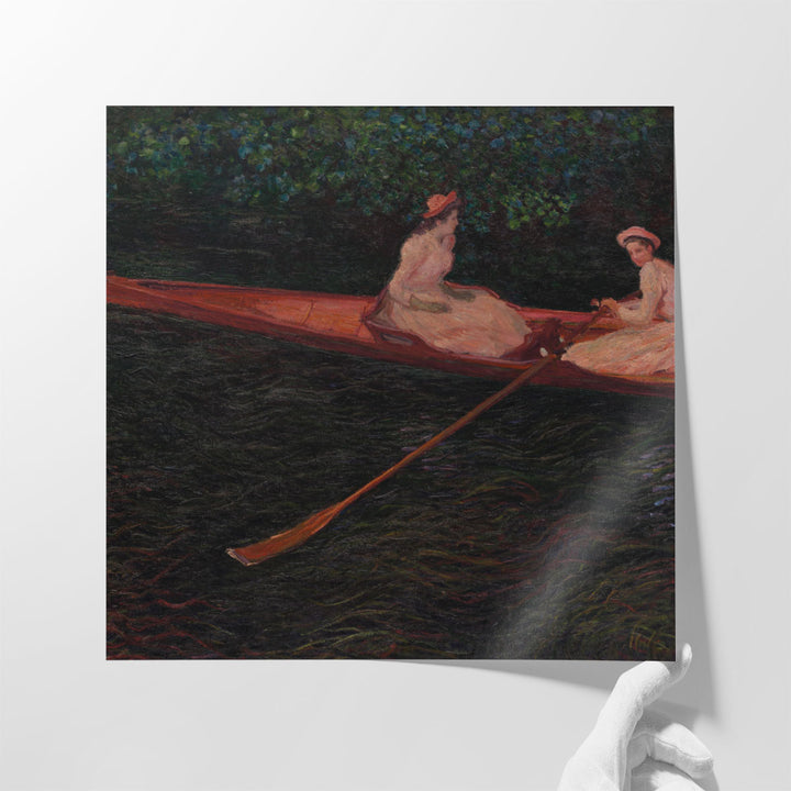 Boating on the River Epte, 1890 - Canvas Print Wall Art