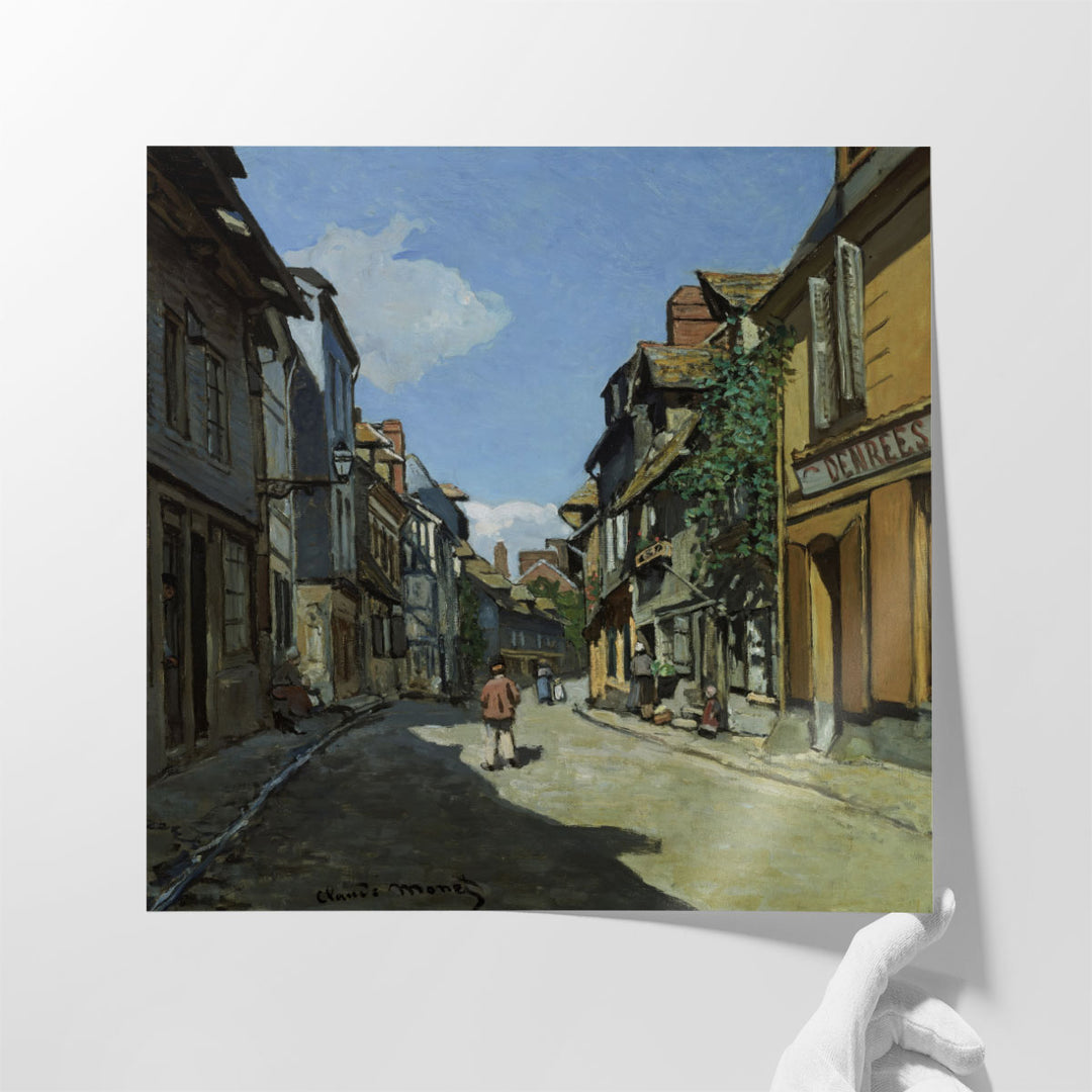 Rue de la Bavole, Honfleur, 1864 - Canvas Print Wall Art