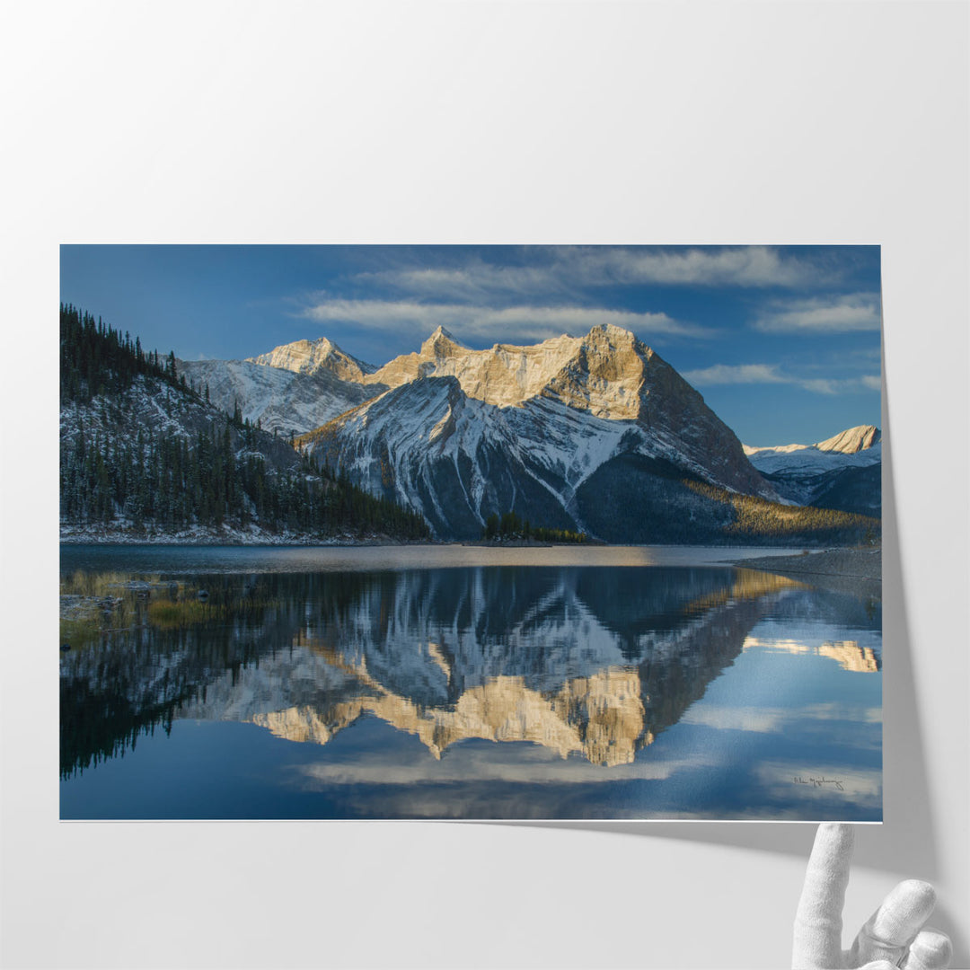 Kananaskis Lake Reflection - Canvas Print Wall Art