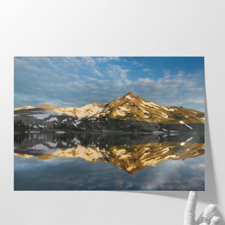 South Sister Reflection I - Canvas Print Wall Art