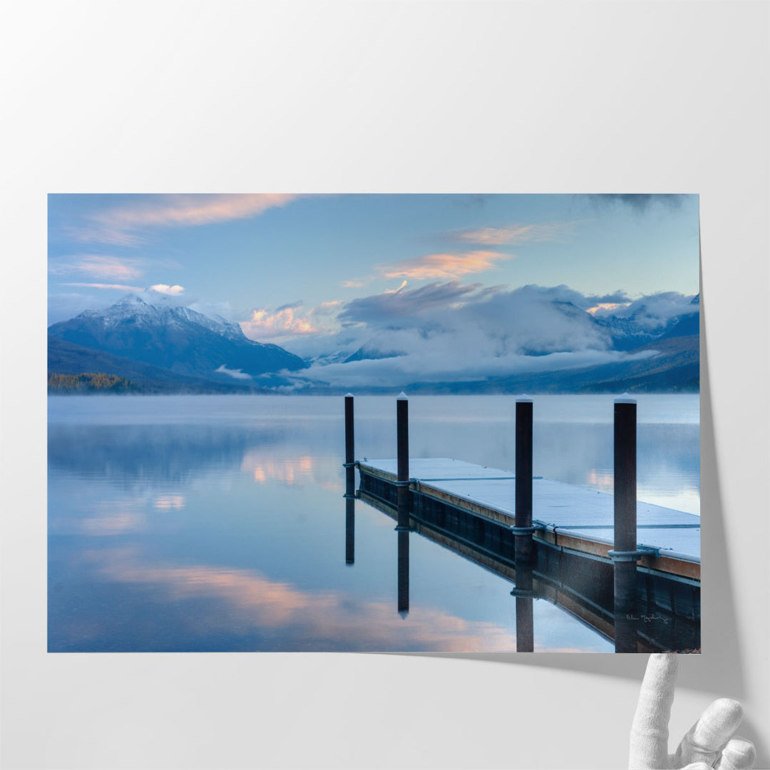 Lake McDonald Dock - Canvas Print Wall Art