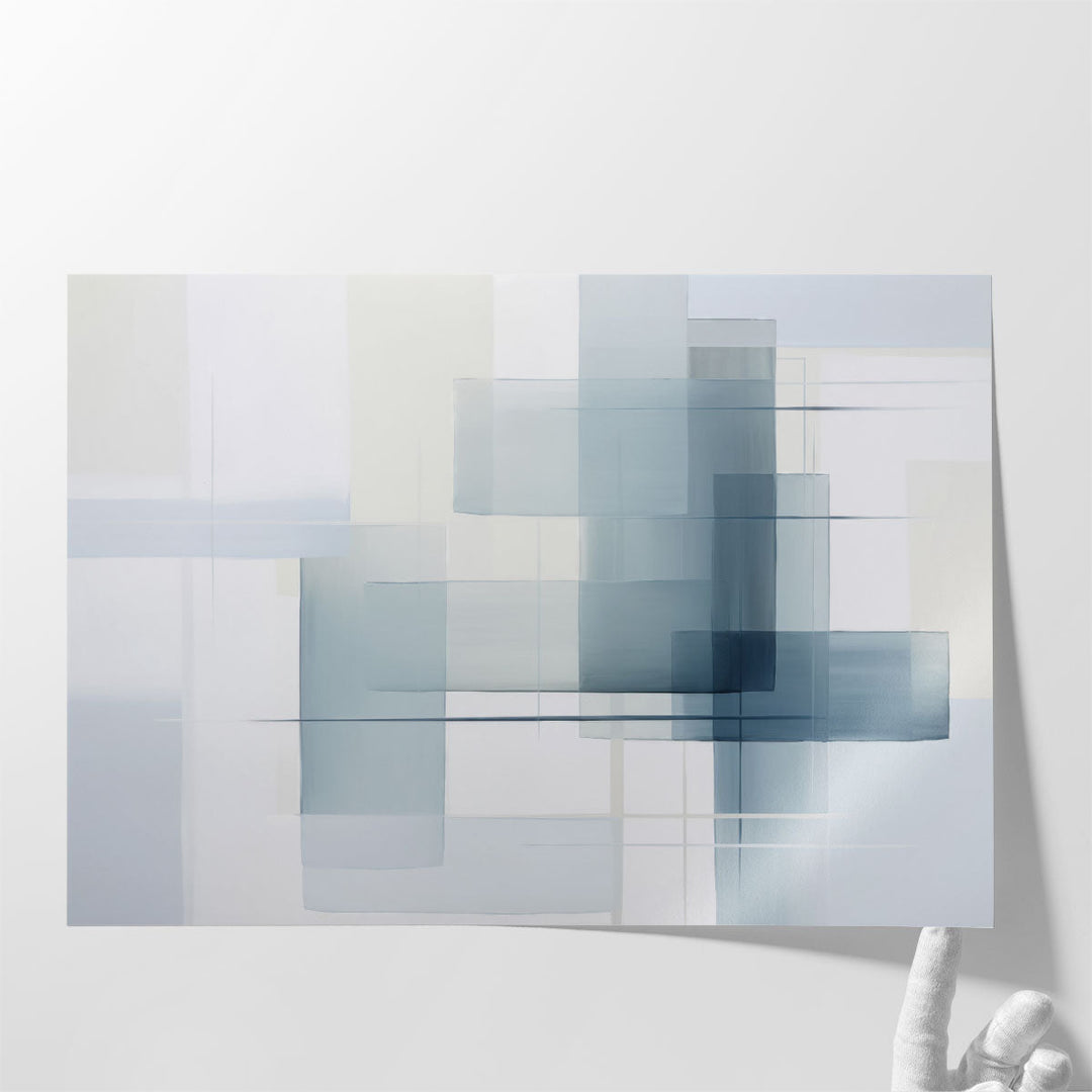 Glacial Geometry - Canvas Print Wall Art