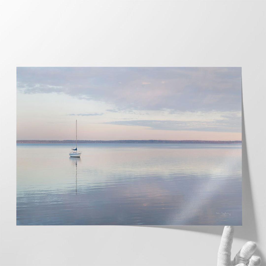 Sailboat in Bellingham Bay I - Canvas Print Wall Art