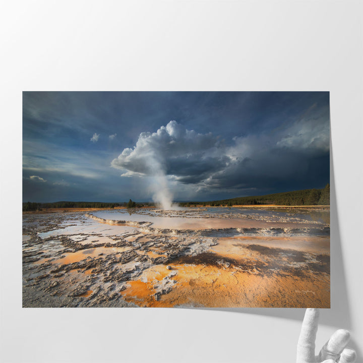 Great Fountain Geyser - Canvas Print Wall Art