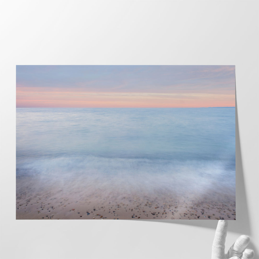 Lake Superior Beach II Sunset - Canvas Print Wall Art