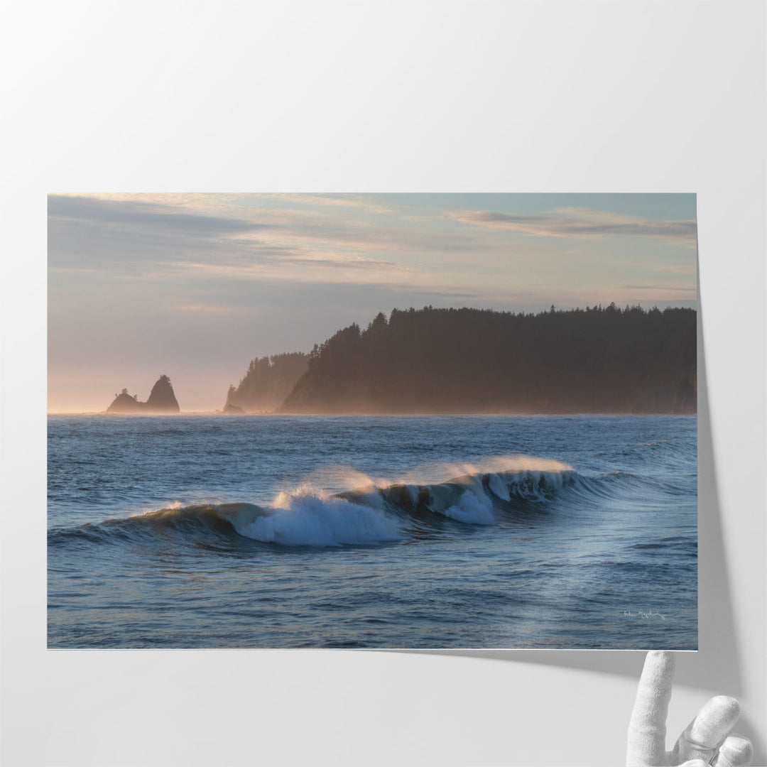 Rialto Beach Waves - Canvas Print Wall Art