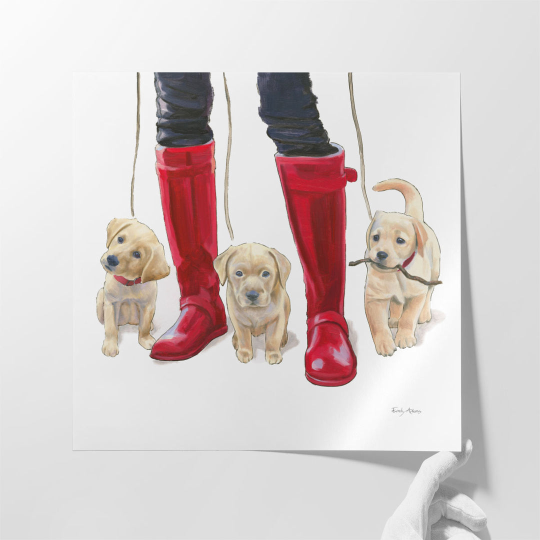 Furry Fashion Friends I - Canvas Print Wall Art