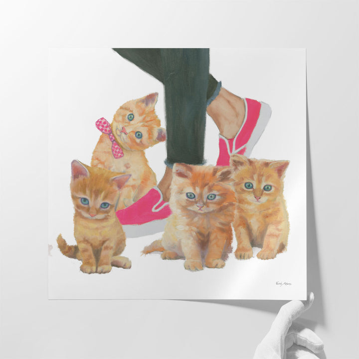 Cutie Kitties I - Canvas Print Wall Art