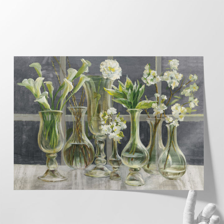 Essence of May Dark Gray - Canvas Print Wall Art