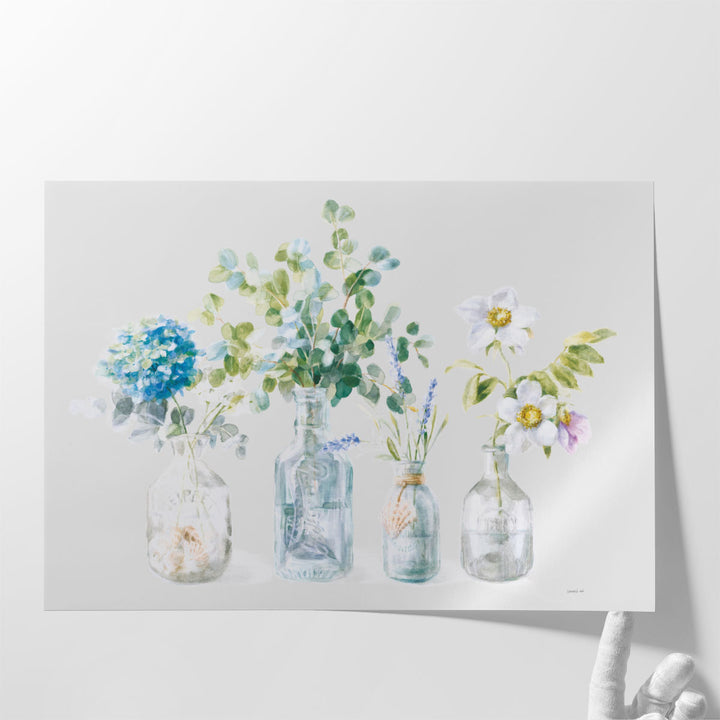 Beach Flowers I - Canvas Print Wall Art