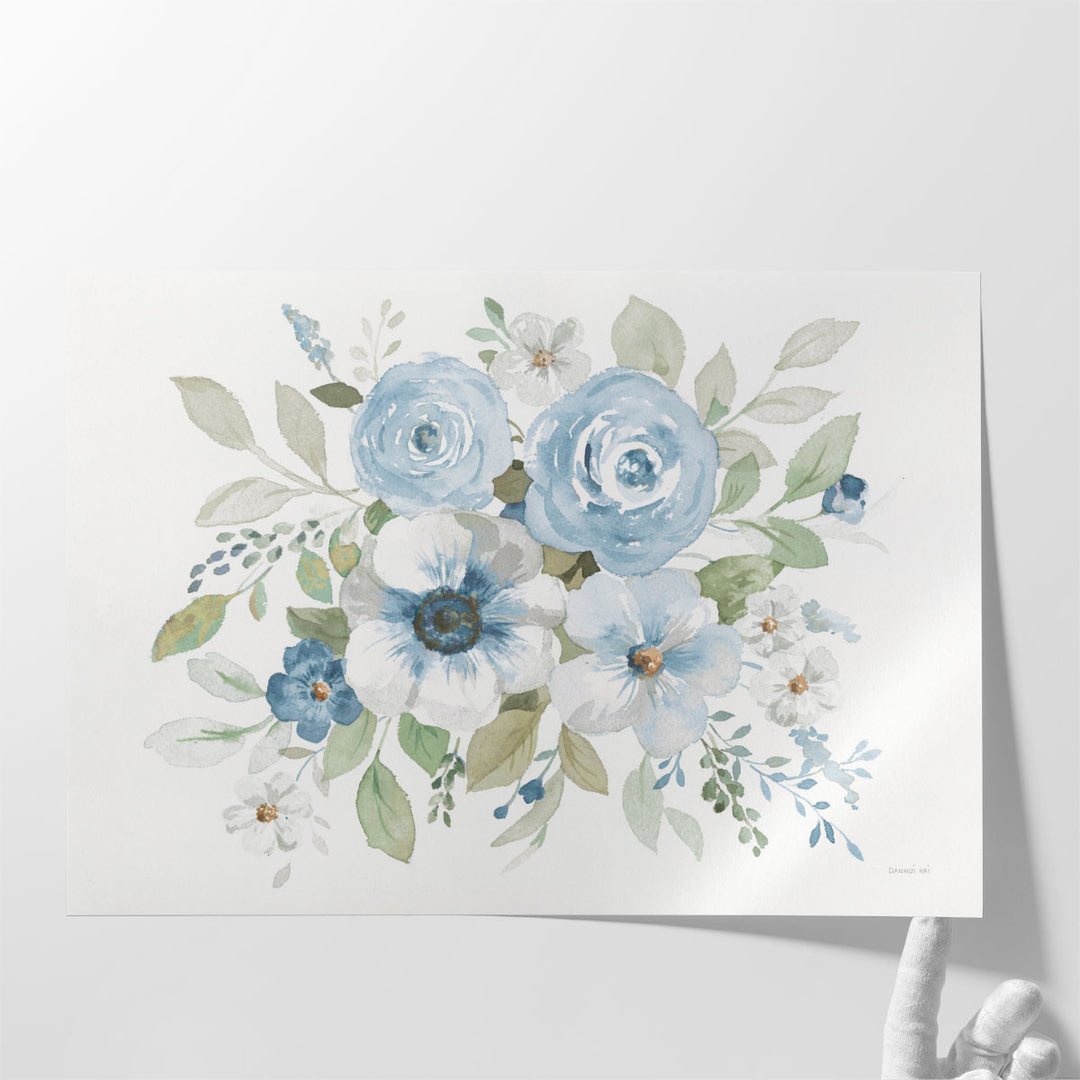 Essence of Spring I Blue - Canvas Print Wall Art