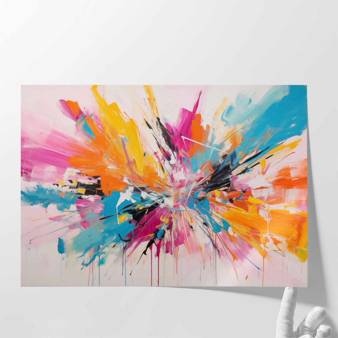 Prismatic Burst - Canvas Print Wall Art