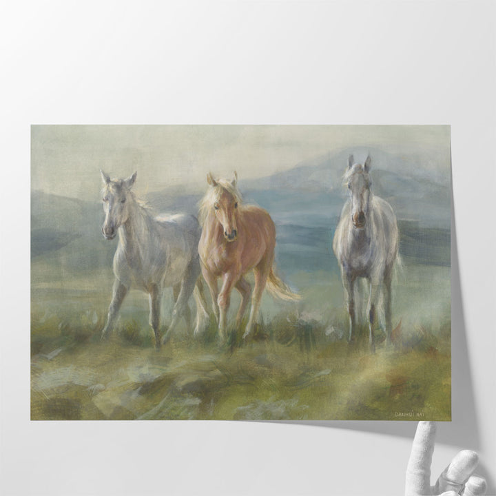 Rangeland Horses - Canvas Print Wall Art