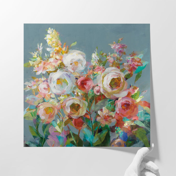 Joy of the Garden Square I - Canvas Print Wall Art