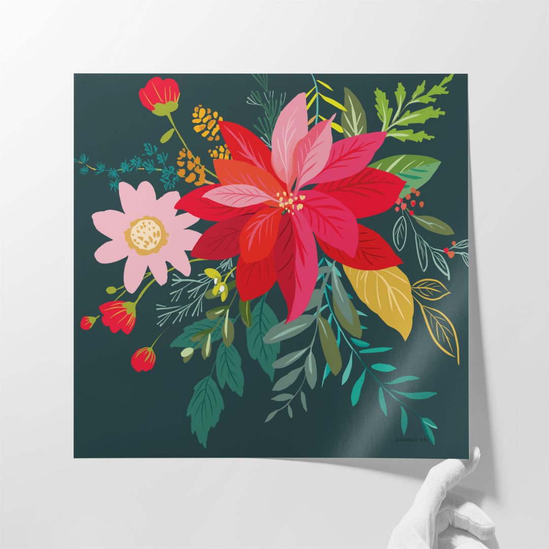 Graphic Christmas I - Canvas Print Wall Art