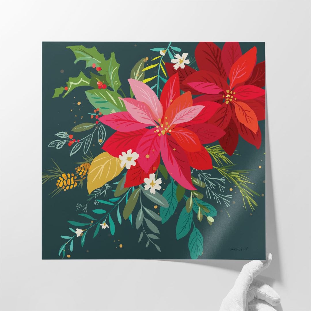 Graphic Christmas II - Canvas Print Wall Art