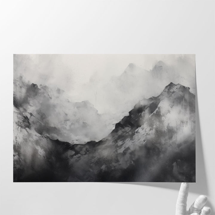 Snowy Peaks - Canvas Print Wall Art