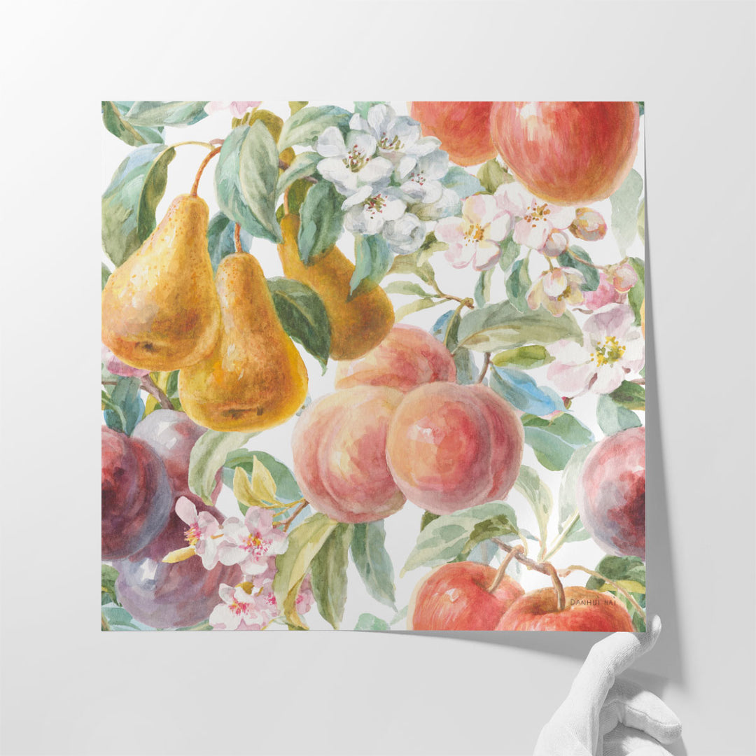 Blooming Orchard Pattern I - Canvas Print Wall Art