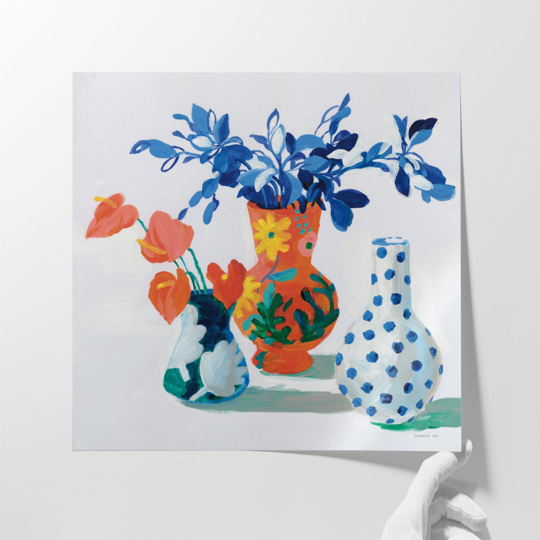 Bungalow Vases - Canvas Print Wall Art