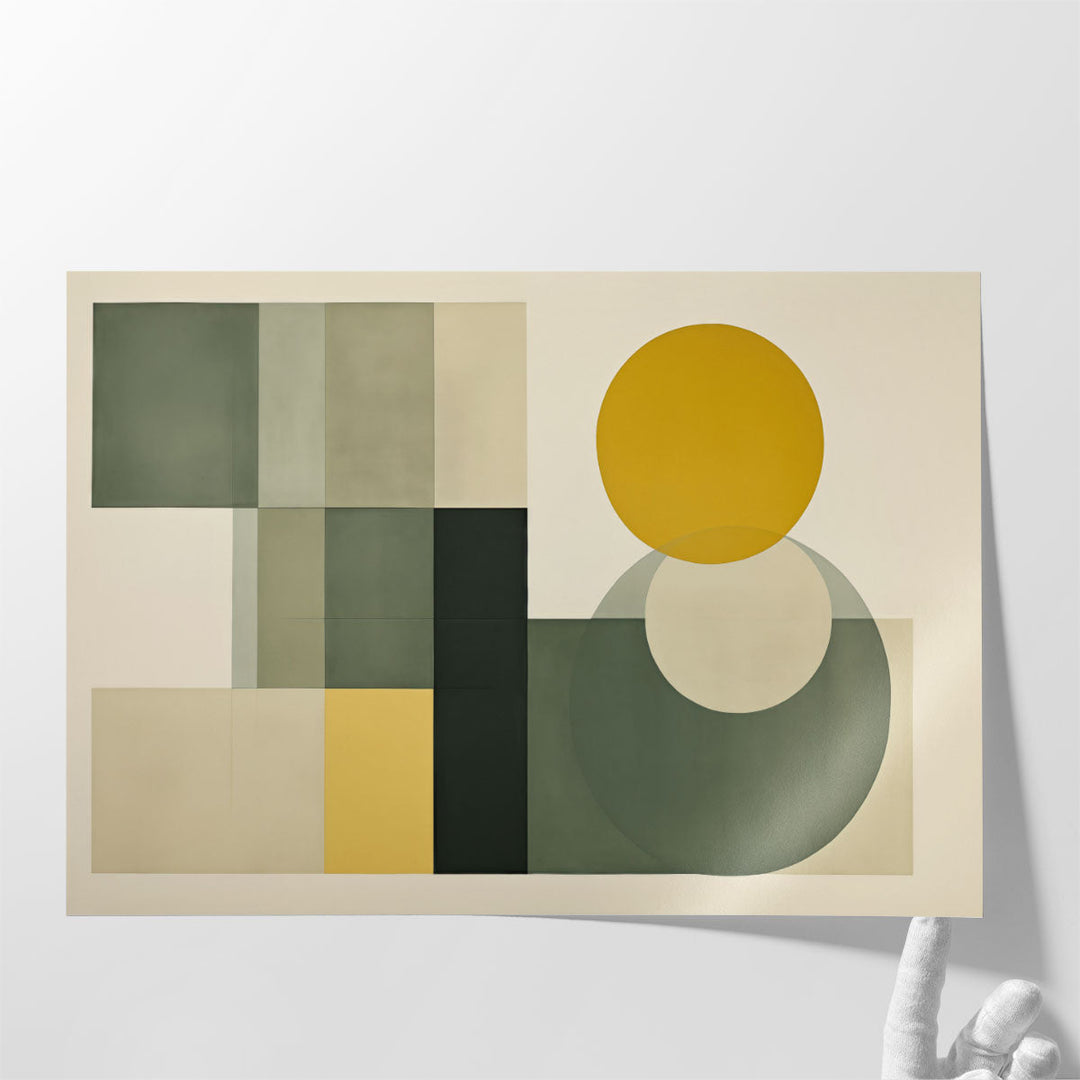 Soft Geometry Study - Canvas Print Wall Art