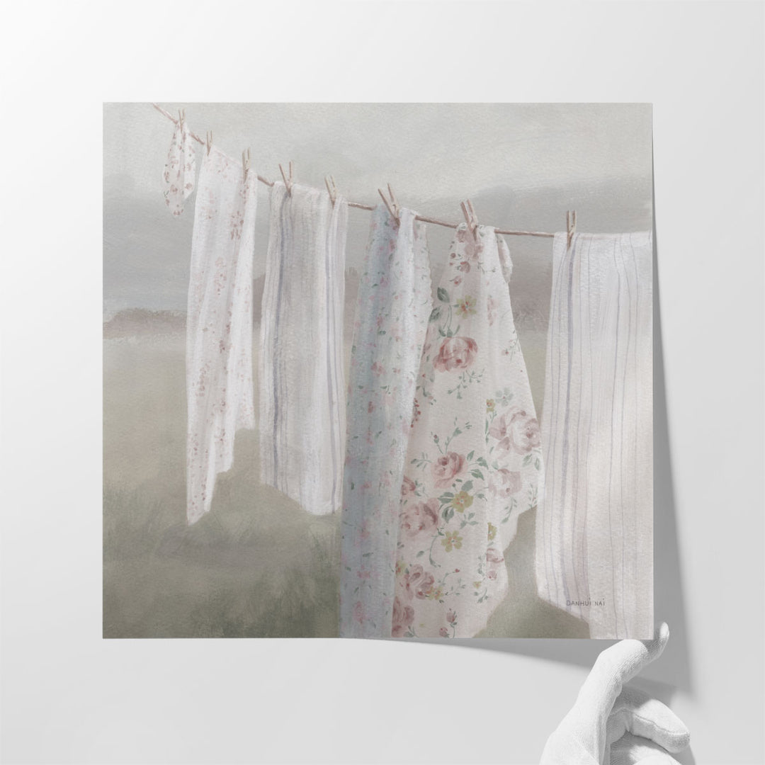 Laundry Day I Neutral - Canvas Print Wall Art