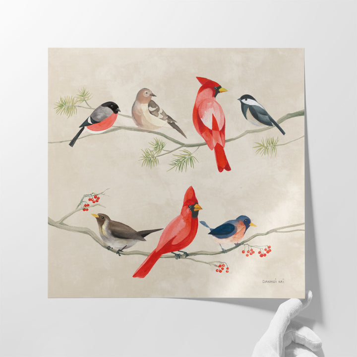 Festive Friends I - Canvas Print Wall Art