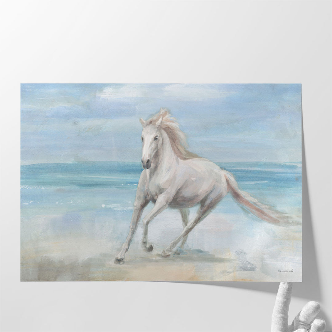 Gallop on the Beach - Canvas Print Wall Art