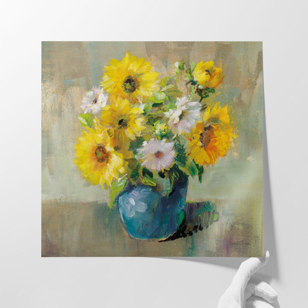 Sunflower Still Life I - Canvas Print Wall Art