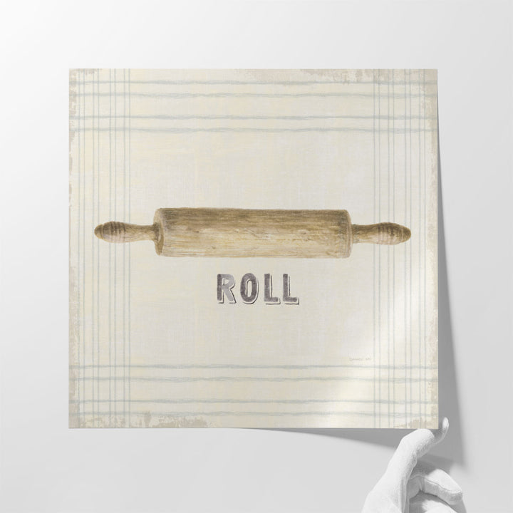 Floursack Kitchen Sign II - Canvas Print Wall Art