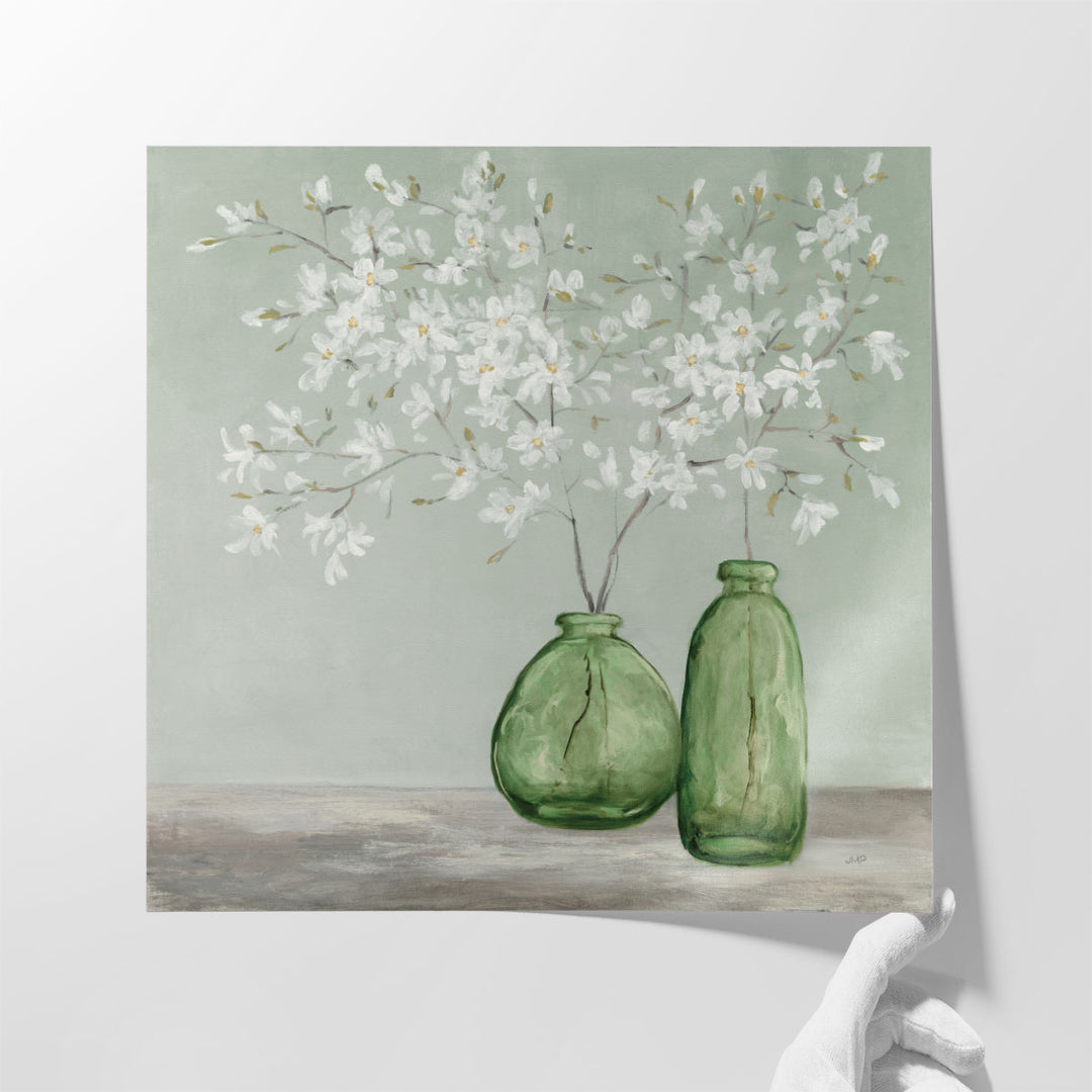 Spring Delight Green - Canvas Print Wall Art