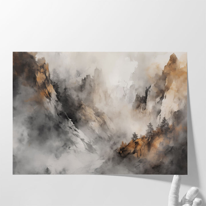 Earthy Peaks 2 - Canvas Print Wall Art