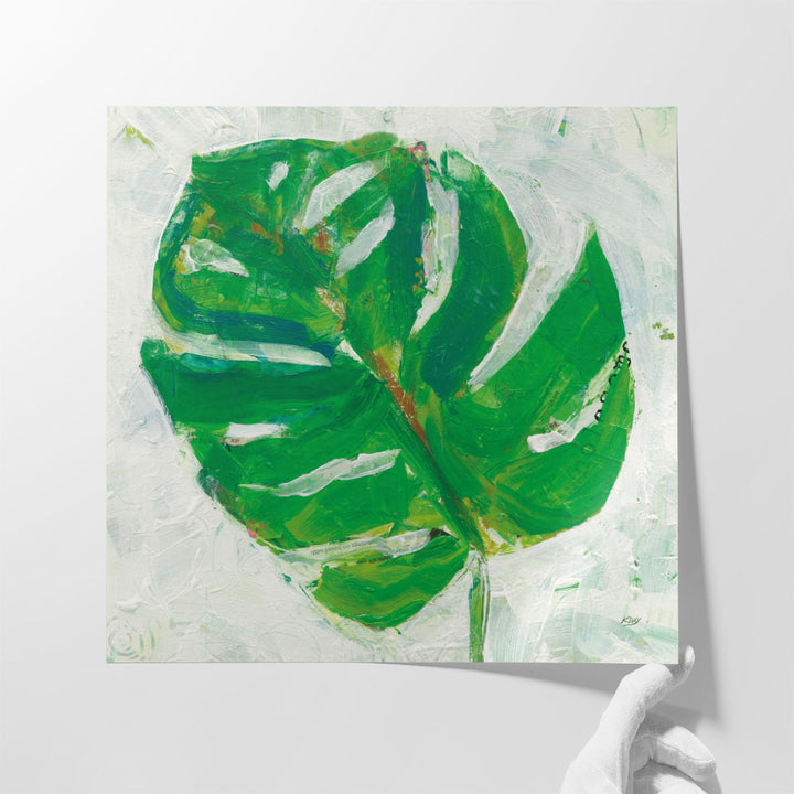 Single Leaf Play II - Canvas Print Wall Art