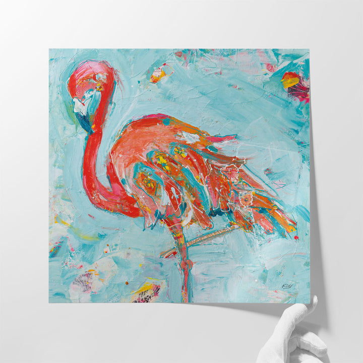 Flamingo Bright - Canvas Print Wall Art