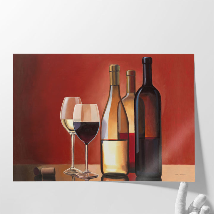 Wine Trio - Canvas Print Wall Art