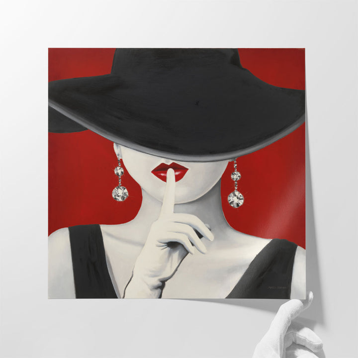 Haute Chapeau Rouge I - Canvas Print Wall Art