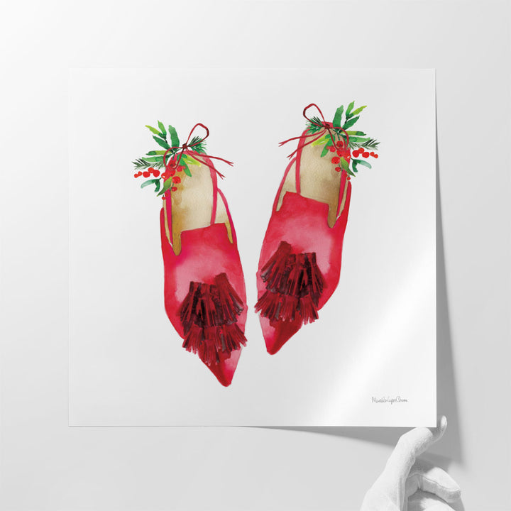 Christmas Eve Mules I - Canvas Print Wall Art